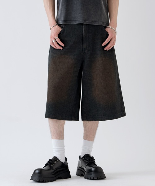 improves（インプローブス）の「12oz デニム ワイド ハーフパンツ（その他パンツ・メンズ・チャコール/カモフラージュ/ブラック/ブルー/ネイビー・LARGE/X-LARGE/MEDIUM）」の14枚目の写真