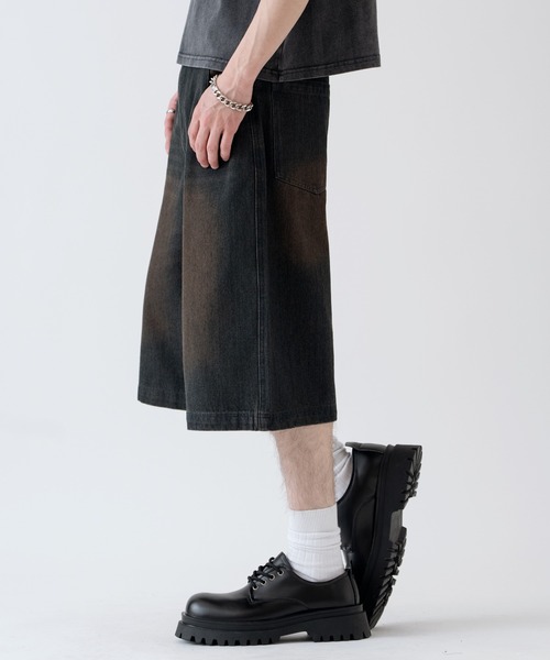 improves（インプローブス）の「12oz デニム ワイド ハーフパンツ（その他パンツ・メンズ・チャコール/カモフラージュ/ブラック/ブルー/ネイビー・LARGE/X-LARGE/MEDIUM）」の15枚目の写真