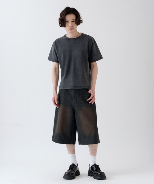 improves（インプローブス）の「12oz デニム ワイド ハーフパンツ（その他パンツ・メンズ・チャコール/カモフラージュ/ブラック/ブルー/ネイビー・LARGE/X-LARGE/MEDIUM）」の17枚目の写真