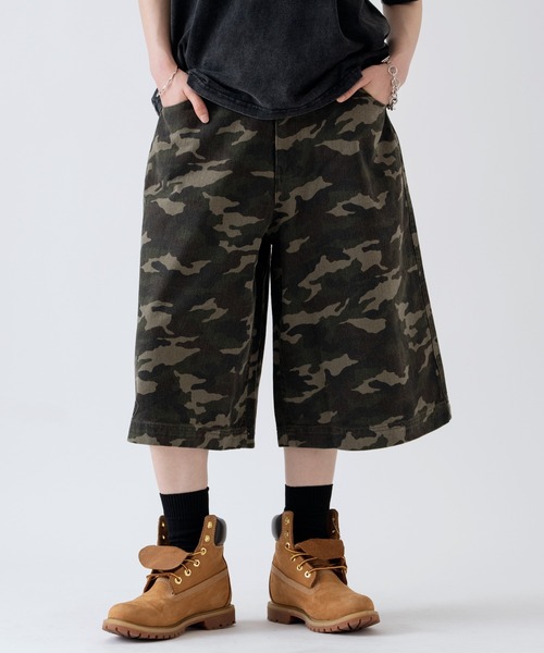 improves（インプローブス）の「12oz デニム ワイド ハーフパンツ（その他パンツ・メンズ・チャコール/カモフラージュ/ブラック/ブルー/ネイビー・LARGE/X-LARGE/MEDIUM）」の22枚目の写真