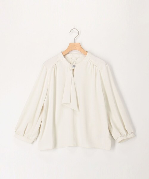 MICO COULIER（ミコクリエ）の「エラスティックカルゼブラウス（シャツ/ブラウス・レディース・サックスブルー/オフホワイト/ネイビー/ピンク・38）」の20枚目の写真