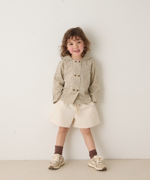 riziere（リジェール）の「ウエストデザインショートパンツ（その他パンツ・キッズ・ナチュラル・90/100/110/120/130/140）」の5枚目の写真
