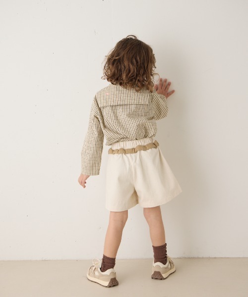 riziere（リジェール）の「ウエストデザインショートパンツ（その他パンツ・キッズ・ナチュラル・90/100/110/120/130/140）」の7枚目の写真