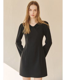 LETQSTUDIO（レチケットスタジオ）の「ペタルドレス、ブラック（ワンピース）」