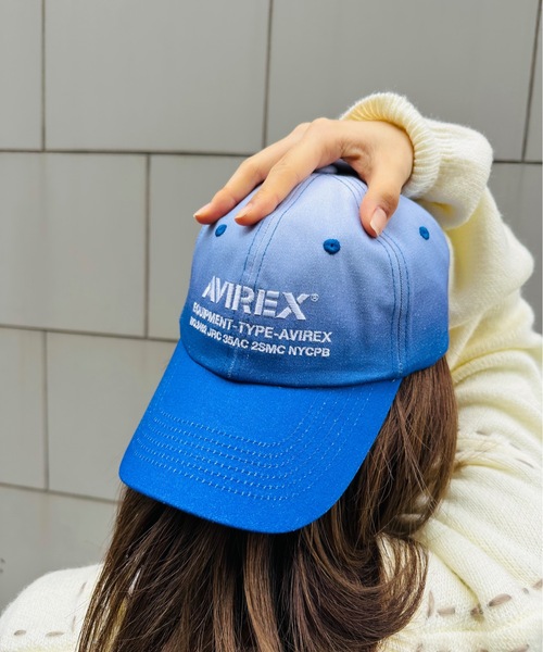 AVIREX（アヴィレックス）の「AVIREX / AX GRADATION COLOR CAP / 81623600（キャップ・レディース・ブルー/カーキ/ブラック/ネイビー・FREE）」の4枚目の写真