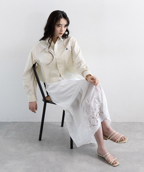 BEVERLY HILLS POLO CLUB（ビバリーヒルズポロクラブ）の「BEVERLY HILLS POLO CLUB/アソートルーズシャツ（シャツ/ブラウス・レディース・グリーン系/ネイビー/ブルー系/イエロー系/ブルー・SMALL/MEDIUM）」の6枚目の写真