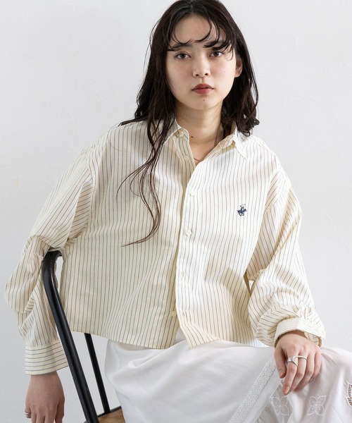 BEVERLY HILLS POLO CLUB（ビバリーヒルズポロクラブ）の「BEVERLY HILLS POLO CLUB/アソートルーズシャツ（シャツ/ブラウス・レディース・グリーン系/ネイビー/ブルー系/イエロー系/ブルー・SMALL/MEDIUM）」の8枚目の写真