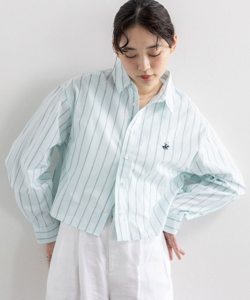 BEVERLY HILLS POLO CLUB（ビバリーヒルズポロクラブ）の「BEVERLY HILLS POLO CLUB/アソートルーズシャツ（シャツ/ブラウス・レディース・グリーン系/ネイビー/ブルー系/イエロー系/ブルー・SMALL/MEDIUM）」の16枚目の写真