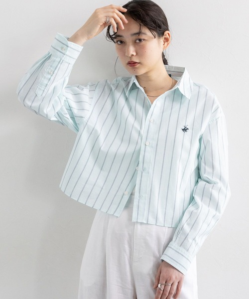 BEVERLY HILLS POLO CLUB（ビバリーヒルズポロクラブ）の「BEVERLY HILLS POLO CLUB/アソートルーズシャツ（シャツ/ブラウス・レディース・グリーン系/ネイビー/ブルー系/イエロー系/ブルー・SMALL/MEDIUM）」の17枚目の写真