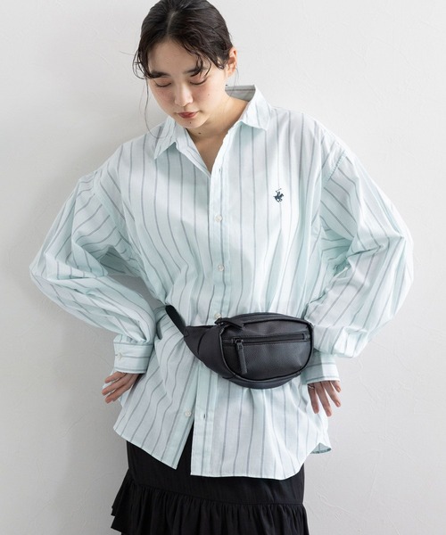 BEVERLY HILLS POLO CLUB（ビバリーヒルズポロクラブ）の「BEVERLY HILLS POLO CLUB/アソートルーズシャツ（シャツ/ブラウス・レディース・グリーン系/ネイビー/ブルー系/イエロー系/ブルー・SMALL/MEDIUM）」の20枚目の写真