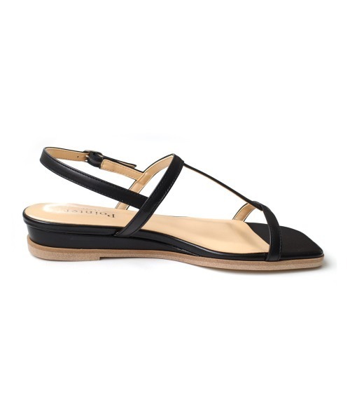 Pointer(shoes)(ポインター)の「【本革・日本製】 ストラップ ウエッジソール スクエアトゥ バックストラップ サンダル(サンダル・レディース・シルバー/オフホワイト/ブラック/その他・L/LL/M/S)」の21枚目の写真
