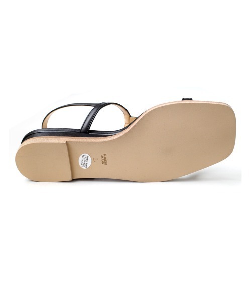 Pointer(shoes)(ポインター)の「【本革・日本製】 ストラップ ウエッジソール スクエアトゥ バックストラップ サンダル(サンダル・レディース・シルバー/オフホワイト/ブラック/その他・L/LL/M/S)」の22枚目の写真