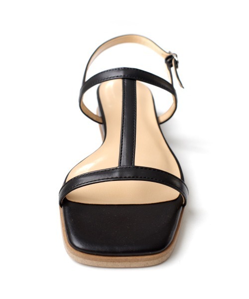Pointer(shoes)(ポインター)の「【本革・日本製】 ストラップ ウエッジソール スクエアトゥ バックストラップ サンダル(サンダル・レディース・シルバー/オフホワイト/ブラック/その他・L/LL/M/S)」の19枚目の写真