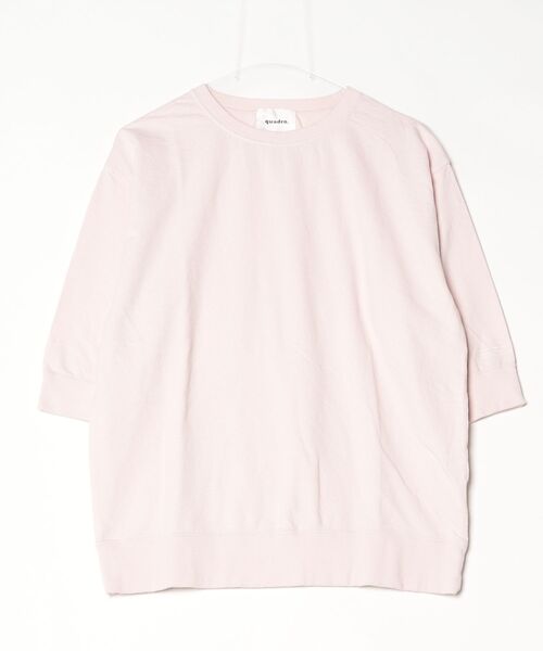 quadro（クオドロ）の「GTⅡスーパーインレイ7分袖クルーネックプルオーバー（Tシャツ/カットソー・メンズ・ピンク/スミクロ/グレー・LARGE）」の3枚目の写真