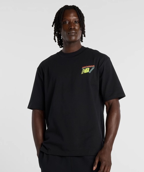 NEW BALANCE（ニューバランス）の「new balance/ニューバランス 半袖 Tシャツ バックプリント トライロゴヒートマップTシャツ MT61V4ZG（Tシャツ/カットソー・メンズ・ホワイト/ブラック・M/XL/L）」の13枚目の写真