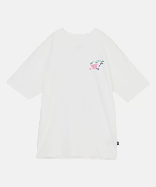 NEW BALANCE（ニューバランス）の「new balance/ニューバランス 半袖 Tシャツ バックプリント トライロゴヒートマップTシャツ MT61V4ZG（Tシャツ/カットソー・メンズ・ホワイト/ブラック・M/XL/L）」の10枚目の写真