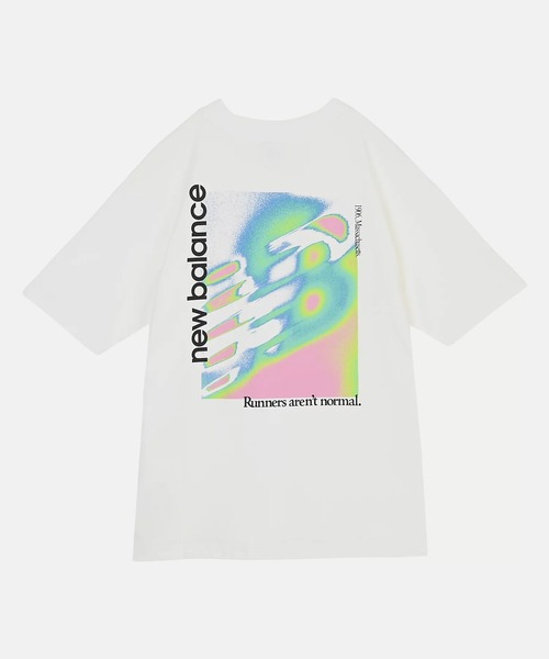 NEW BALANCE（ニューバランス）の「new balance/ニューバランス 半袖 Tシャツ バックプリント トライロゴヒートマップTシャツ MT61V4ZG（Tシャツ/カットソー・メンズ・ホワイト/ブラック・M/XL/L）」の11枚目の写真