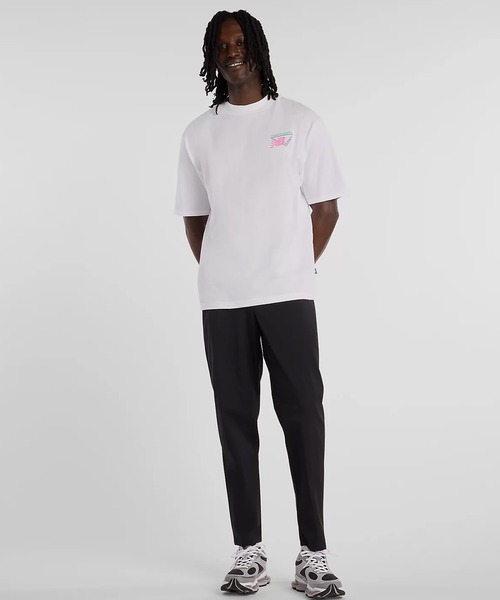 NEW BALANCE（ニューバランス）の「new balance/ニューバランス 半袖 Tシャツ バックプリント トライロゴヒートマップTシャツ MT61V4ZG（Tシャツ/カットソー・メンズ・ホワイト/ブラック・M/XL/L）」の7枚目の写真