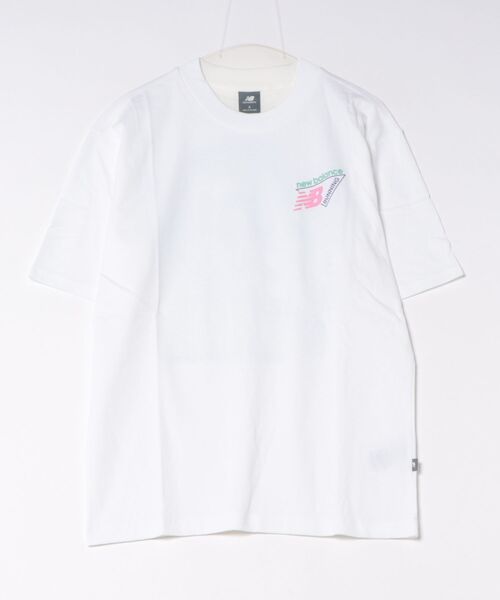 NEW BALANCE（ニューバランス）の「new balance/ニューバランス 半袖 Tシャツ バックプリント トライロゴヒートマップTシャツ MT61V4ZG（Tシャツ/カットソー・メンズ・ホワイト/ブラック・M/XL/L）」の21枚目の写真