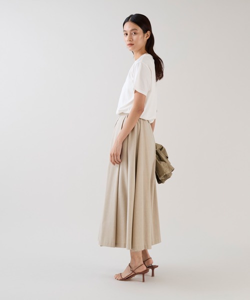 marmors(マルモア)の「【marmors】イヤリングイラストTシャツ(Tシャツ/カットソー・レディース・ベージュ/ホワイト・36)」の7枚目の写真