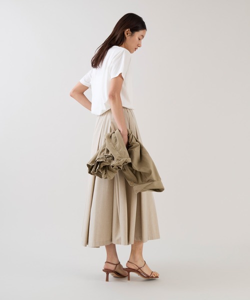 marmors(マルモア)の「【marmors】イヤリングイラストTシャツ(Tシャツ/カットソー・レディース・ベージュ/ホワイト・36)」の8枚目の写真