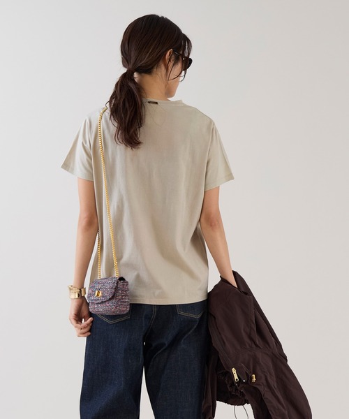 marmors(マルモア)の「【marmors】イヤリングイラストTシャツ(Tシャツ/カットソー・レディース・ベージュ/ホワイト・36)」の22枚目の写真