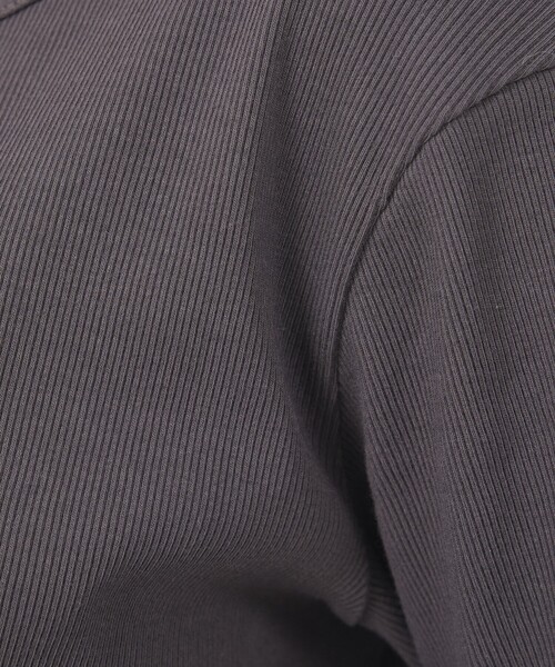 Rouge vif（ルージュヴィフ）の「【IRONING/アイロニング】アシンメトリーロングスリーブTシャツ/ロンT/カットソー（Tシャツ/カットソー・レディース・ホワイト/チャコールグレー・フリー）」の22枚目の写真