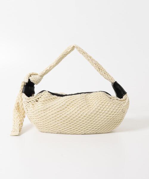 KBF(ケイビーエフ)の「メッシュショルダーBAG(ショルダーバッグ・レディース・ブラック/アイボリー・ONE)」の7枚目の写真