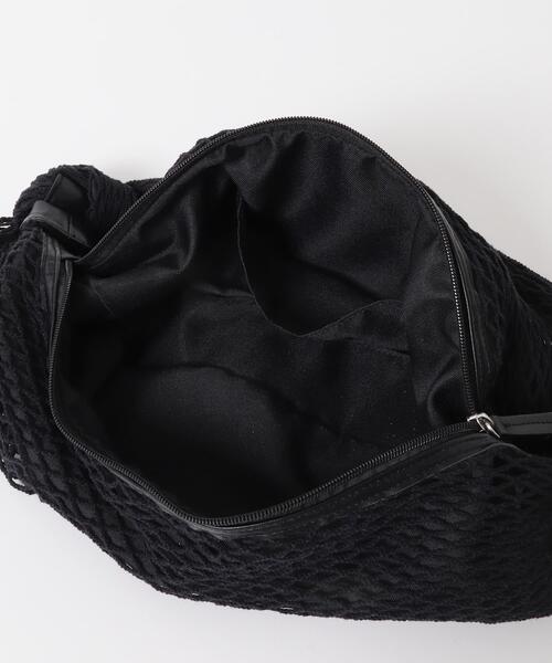 KBF(ケイビーエフ)の「メッシュショルダーBAG(ショルダーバッグ・レディース・ブラック/アイボリー・ONE)」の18枚目の写真