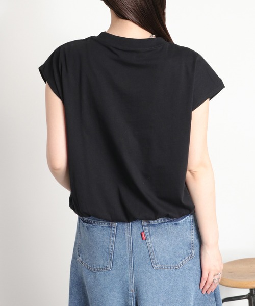 cepo(セポ)の「シャーリングフレンチTシャツ(Tシャツ/カットソー・レディース・ブラック/ブルー/ホワイト・M)」の20枚目の写真