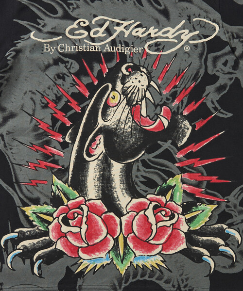 FREAK'S STORE(フリークスストア)の「限定展開 Ed Hardy/エドハーディ DAMAGE-ED HARDY SS TEE(Tシャツ/カットソー・メンズ・ブラック/ブラック系その他・X-LARGE/LARGE/MEDIUM)」の4枚目の写真