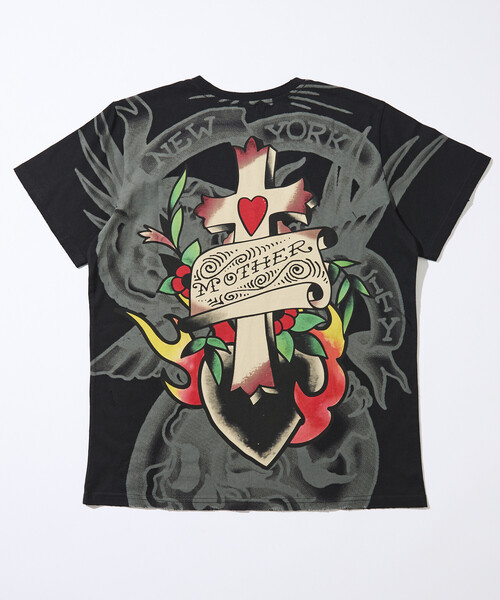 FREAK'S STORE(フリークスストア)の「限定展開 Ed Hardy/エドハーディ DAMAGE-ED HARDY SS TEE(Tシャツ/カットソー・メンズ・ブラック/ブラック系その他・X-LARGE/LARGE/MEDIUM)」の8枚目の写真
