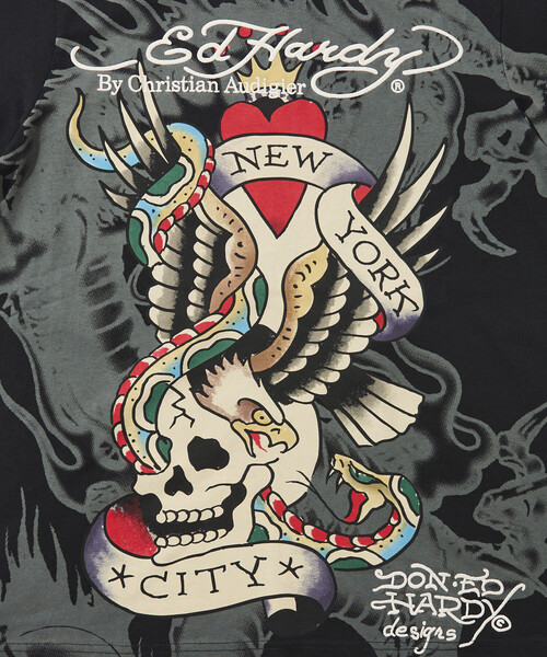 FREAK'S STORE(フリークスストア)の「限定展開 Ed Hardy/エドハーディ DAMAGE-ED HARDY SS TEE(Tシャツ/カットソー・メンズ・ブラック/ブラック系その他・X-LARGE/LARGE/MEDIUM)」の9枚目の写真