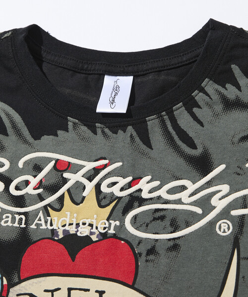 FREAK'S STORE(フリークスストア)の「限定展開 Ed Hardy/エドハーディ DAMAGE-ED HARDY SS TEE(Tシャツ/カットソー・メンズ・ブラック/ブラック系その他・X-LARGE/LARGE/MEDIUM)」の10枚目の写真