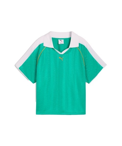 PUMA(プーマ)の「PUMA WNS 7 RELAXED FOOTBALL SHORT SLEEVE TEE(プーマ ウィメンズ T7 リラックスド フットボール 半袖 Tシャツ)(Tシャツ/カットソー・レディース・グリーン系/ブルー系・SMALL/MEDIUM/LARGE)」の10枚目の写真