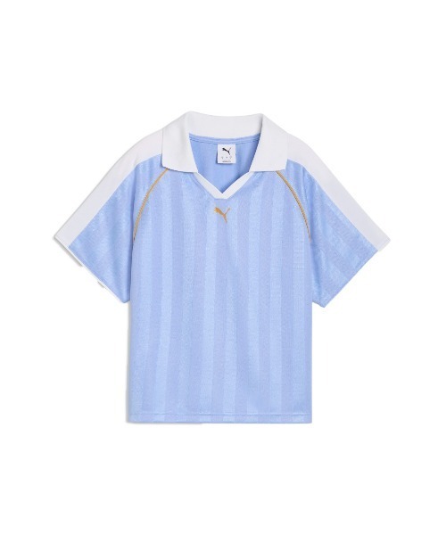 PUMA(プーマ)の「PUMA WNS 7 RELAXED FOOTBALL SHORT SLEEVE TEE(プーマ ウィメンズ T7 リラックスド フットボール 半袖 Tシャツ)(Tシャツ/カットソー・レディース・グリーン系/ブルー系・SMALL/MEDIUM/LARGE)」の6枚目の写真