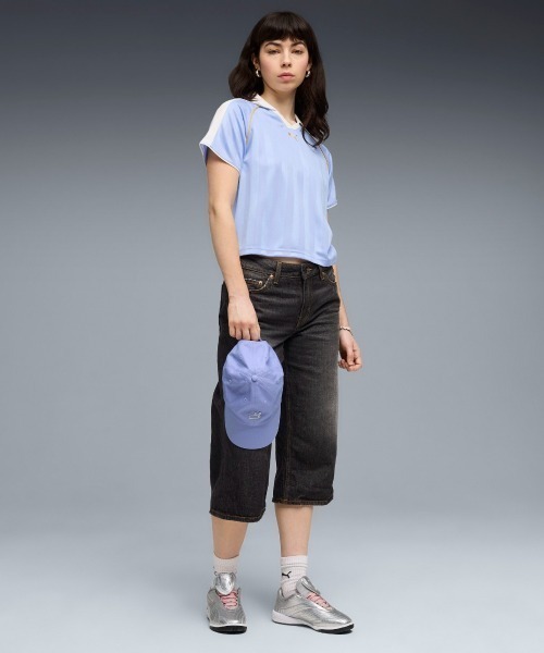PUMA(プーマ)の「PUMA WNS 7 RELAXED FOOTBALL SHORT SLEEVE TEE(プーマ ウィメンズ T7 リラックスド フットボール 半袖 Tシャツ)(Tシャツ/カットソー・レディース・グリーン系/ブルー系・SMALL/MEDIUM/LARGE)」の3枚目の写真