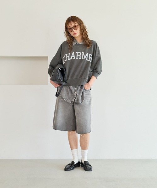 BAYFLOW(ベイフロー)の「デニムハーフパンツ(デニムパンツ・レディース・ブラック/ブルー・SMALL/MEDIUM)」の8枚目の写真