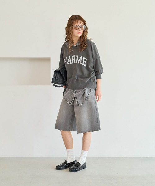 BAYFLOW(ベイフロー)の「デニムハーフパンツ(デニムパンツ・レディース・ブラック/ブルー・SMALL/MEDIUM)」の9枚目の写真