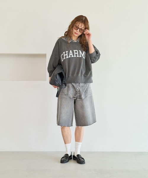 BAYFLOW(ベイフロー)の「デニムハーフパンツ(デニムパンツ・レディース・ブラック/ブルー・SMALL/MEDIUM)」の10枚目の写真