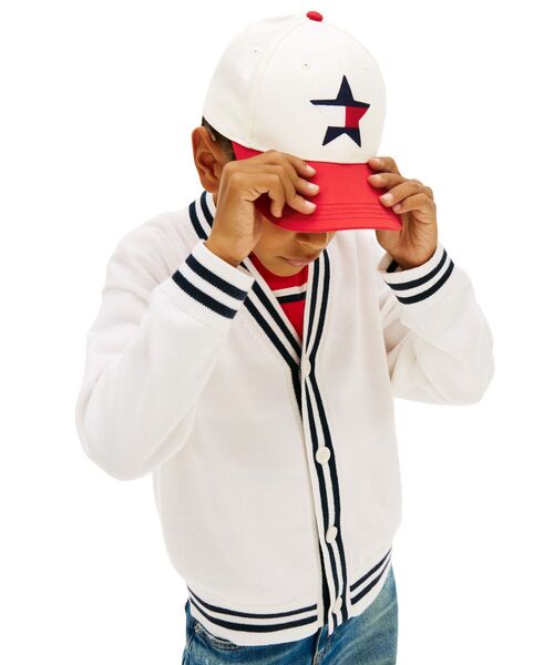 TOMMY HILFIGER(トミーヒルフィガー)の「KIDS フラッグカラーブロックキャップ(キャップ・キッズ・レッド・S-M/L-XL)」の2枚目の写真