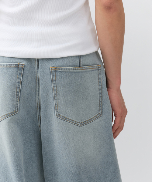 MUSINSA STANDARD（ムシンサスタンダード）の「[クールタンダード] バルーンデニムパンツ [スカイブルー]（デニムパンツ・メンズ・その他・40/38/42/36/34/28/29/32/30/31/33/26/27）」の7枚目の写真