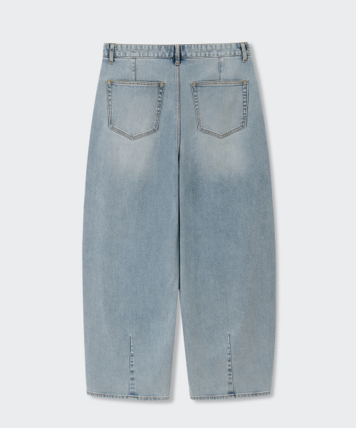 MUSINSA STANDARD（ムシンサスタンダード）の「[クールタンダード] バルーンデニムパンツ [スカイブルー]（デニムパンツ・メンズ・その他・40/38/42/36/34/28/29/32/30/31/33/26/27）」の5枚目の写真