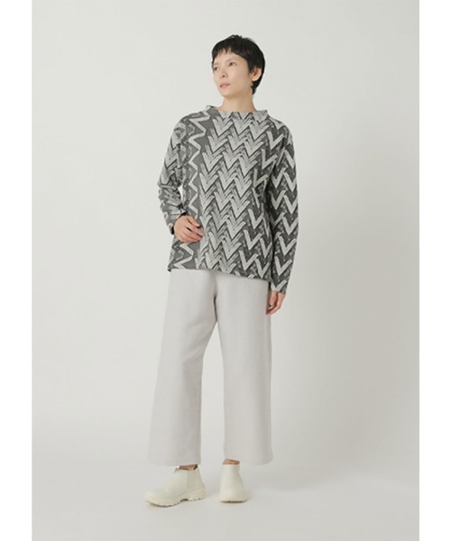 Plantation（プランテーション）の「ダブルカルゼ  / S（その他パンツ・レディース・ネイビー/ライトグレー・M size/S size）」の4枚目の写真