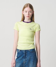 ＜NICE WEATHER＞ロゴ フィットTシャツ