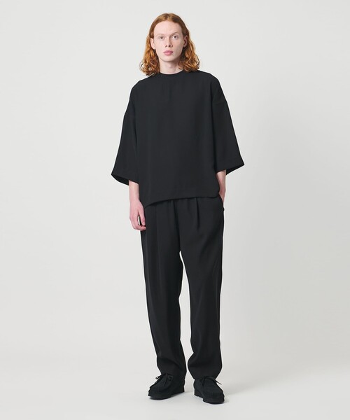 UNITED ARROWS & SONS by DAISUKE OBANA(ユナイテッドアローズアンドサンズバイダイスケオバナ)の「<D.O UNITED ARROWS BY DAISUKE OBANA>Ⅱ+ 1P WIDE TPD PANTS 26SS/ワイドパンツ(その他パンツ・メンズ・ブラック・M/L/S/XL)」の1枚目の写真