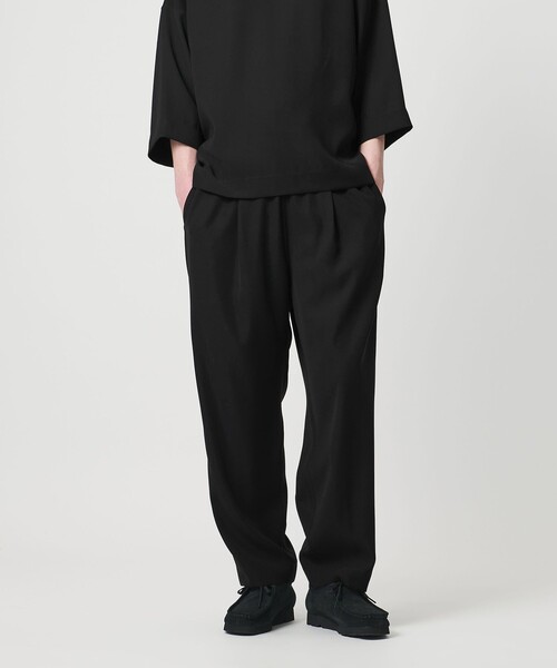 UNITED ARROWS & SONS by DAISUKE OBANA(ユナイテッドアローズアンドサンズバイダイスケオバナ)の「<D.O UNITED ARROWS BY DAISUKE OBANA>Ⅱ+ 1P WIDE TPD PANTS 26SS/ワイドパンツ(その他パンツ・メンズ・ブラック・M/L/S/XL)」の11枚目の写真