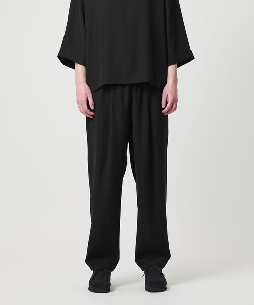 UNITED ARROWS & SONS by DAISUKE OBANA(ユナイテッドアローズアンドサンズバイダイスケオバナ)の「<D.O UNITED ARROWS BY DAISUKE OBANA>Ⅱ+ 1P WIDE TPD PANTS 26SS/ワイドパンツ(その他パンツ・メンズ・ブラック・M/L/S/XL)」の9枚目の写真