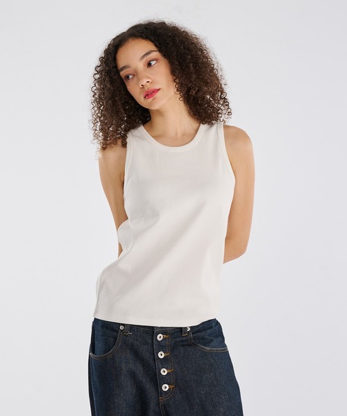 WISH FOR EVER(ウィッシュフォーエバー)の「HEAVY WEIGHT RIB TANK TOP(400g)/ヘビーウェイトリブタンクトップ(タンクトップ・メンズ・グレー/ブラック/ホワイト・SMALL/MEDIUM/LARGE)」の2枚目の写真