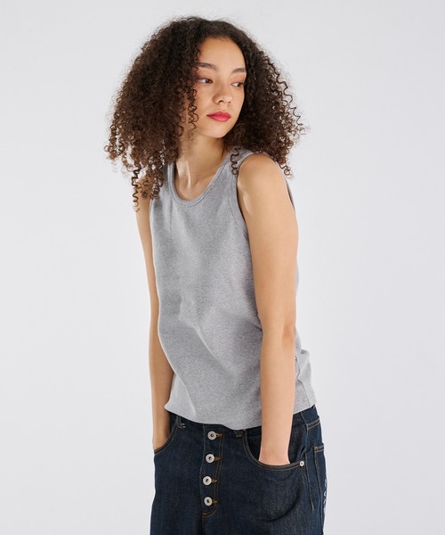 WISH FOR EVER(ウィッシュフォーエバー)の「HEAVY WEIGHT RIB TANK TOP(400g)/ヘビーウェイトリブタンクトップ(タンクトップ・メンズ・グレー/ブラック/ホワイト・SMALL/MEDIUM/LARGE)」の16枚目の写真
